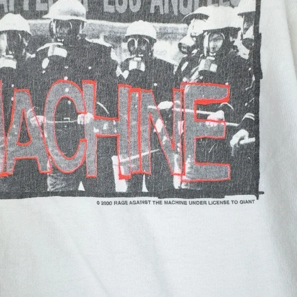 Vtg Rage Against the Machine Battle of Los Angeles Raglan Tee Men's M Giant 2000